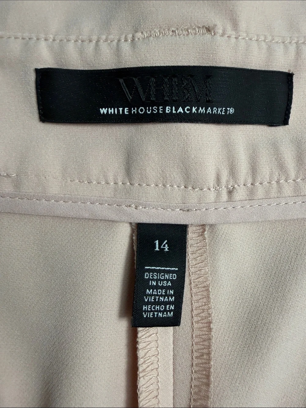 White House Black Market Blush Cream Tailored Shorts